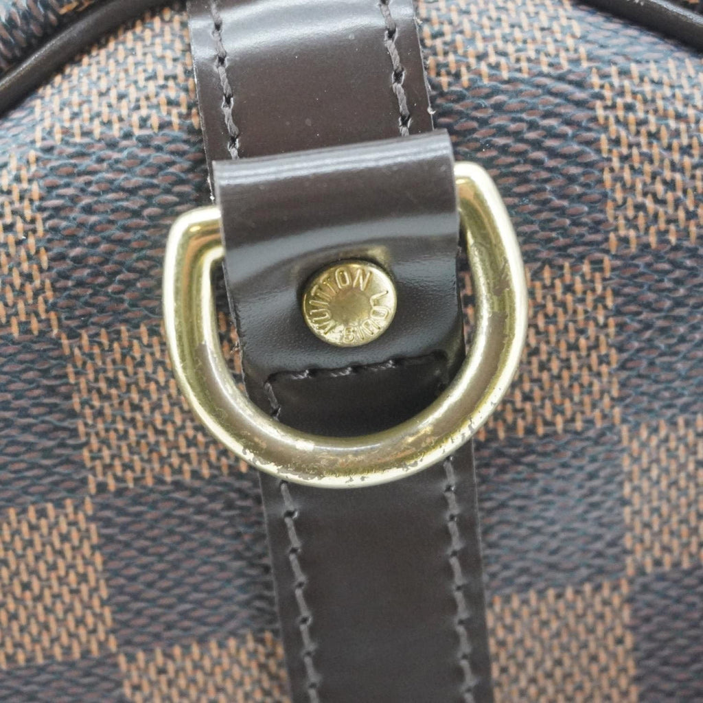LOUIS VUITTON Speedy 30 Bandouliere Damier Ebene Shoulder Bag Brown
