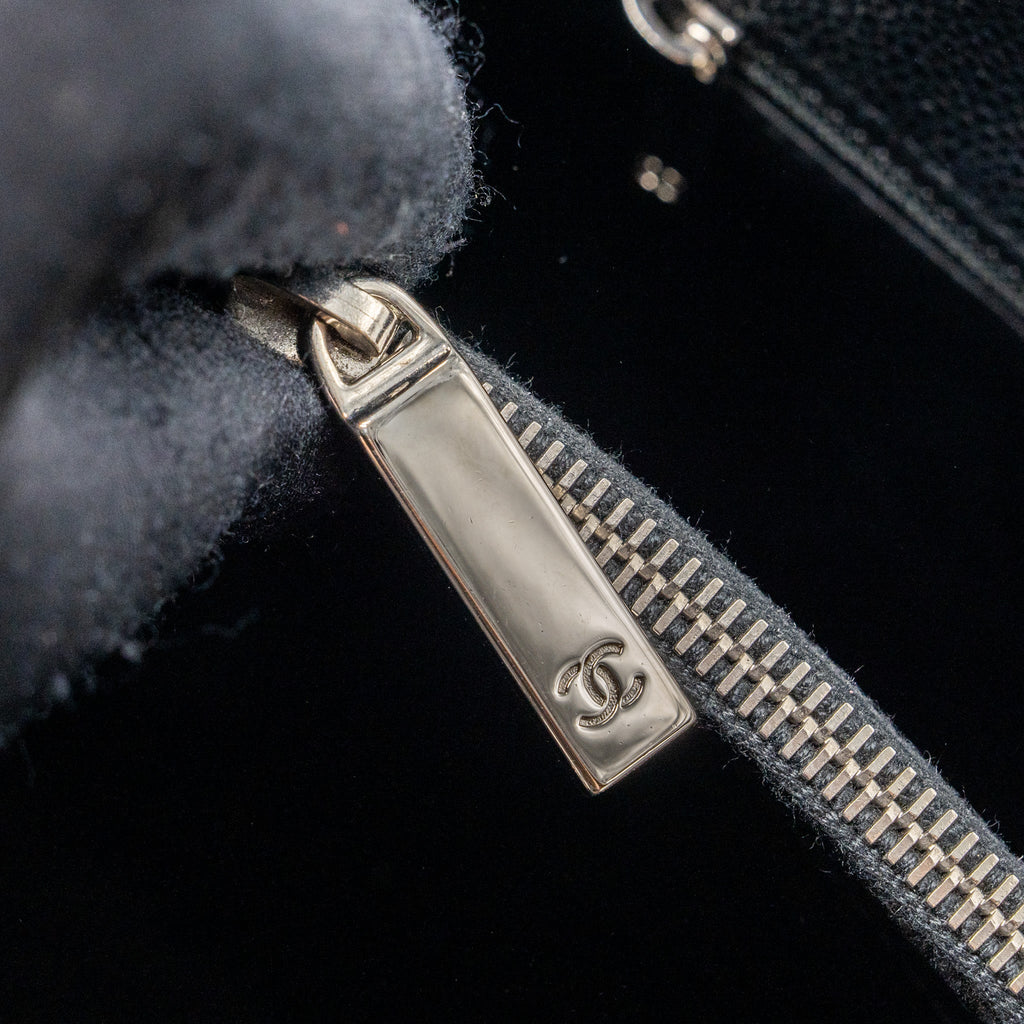 Chanel grand shopping tote bag caviar black