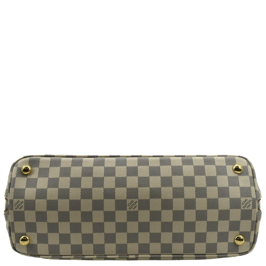 LOUIS VUITTON Calvi Damier Azur Shoulder Bag White