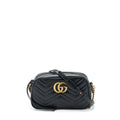 Gucci GG Marmont Small Matelasse Shoulder Bag Calfskin Black
