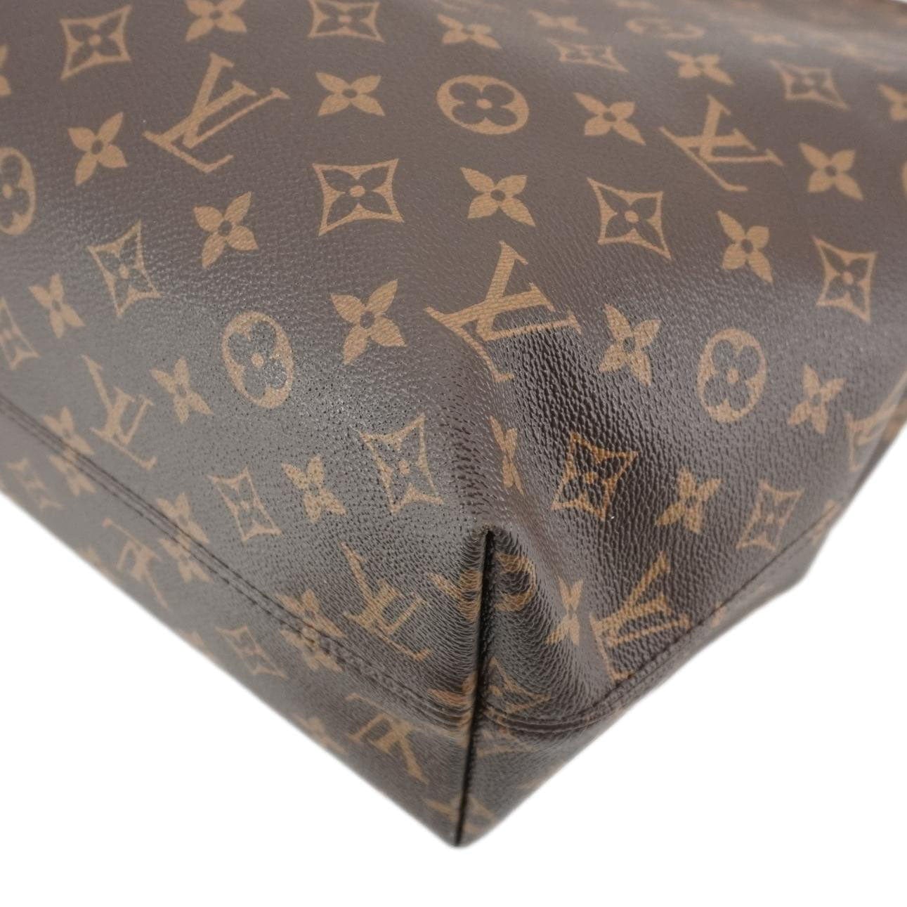 LOUIS VUITTON Graceful MM Monogram Canvas Shoulder Bag Brown