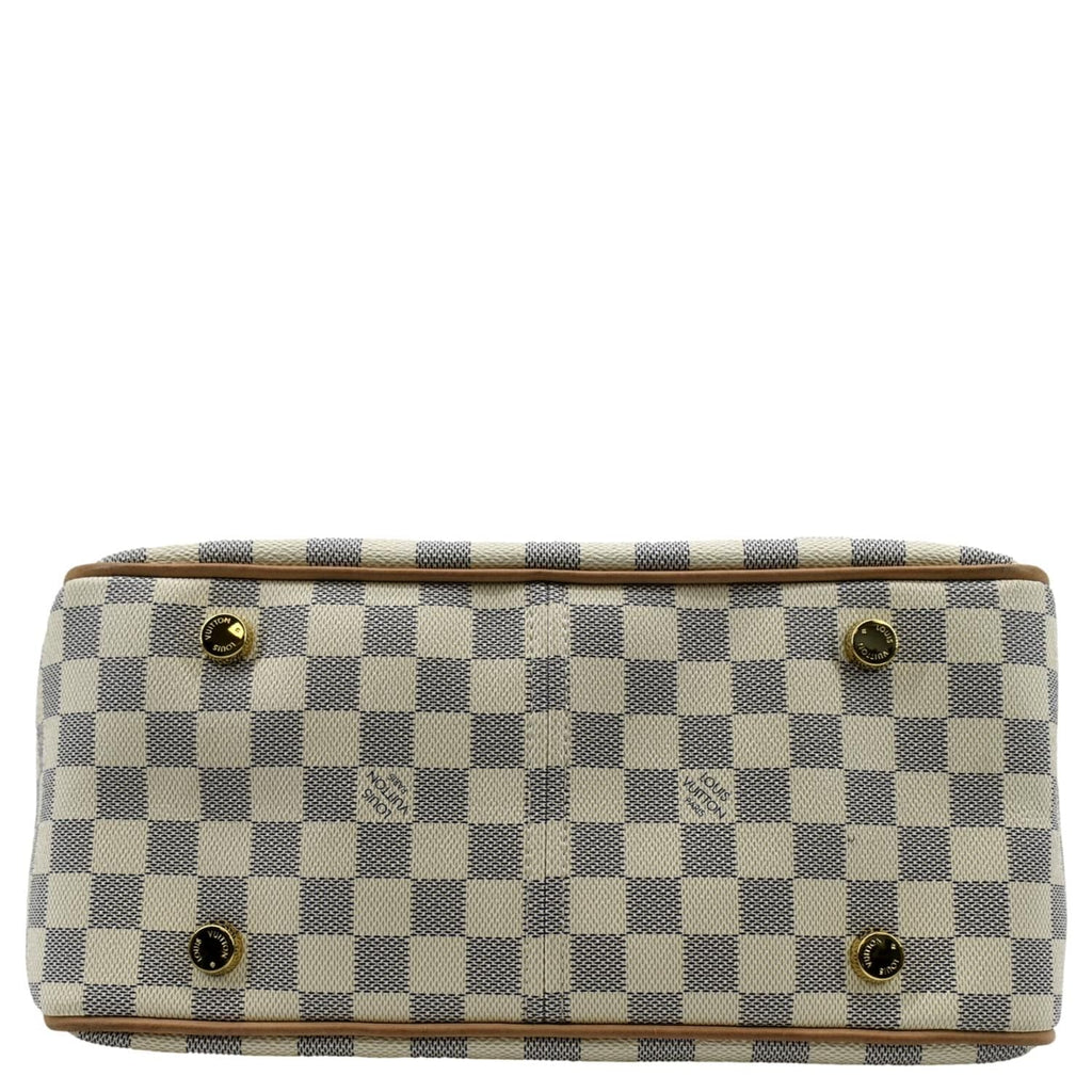 LOUIS VUITTON Figheri PM Damier Azur Shoulder Bag White