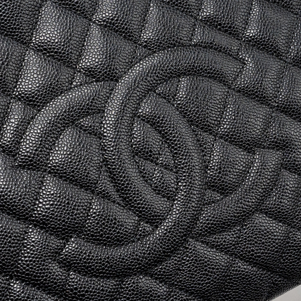 Chanel grand shopping tote bag caviar Black