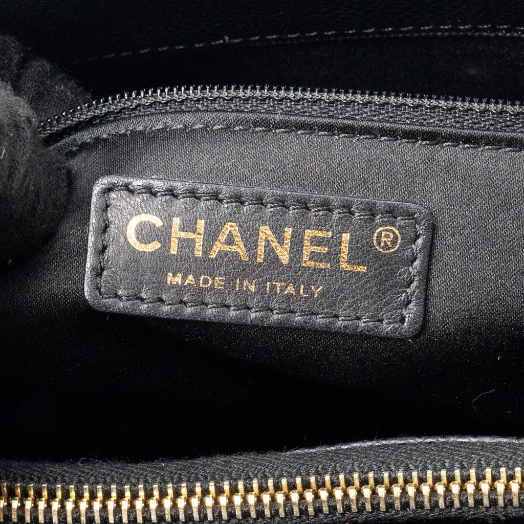 Chanel grand shopping tote bag caviar Black