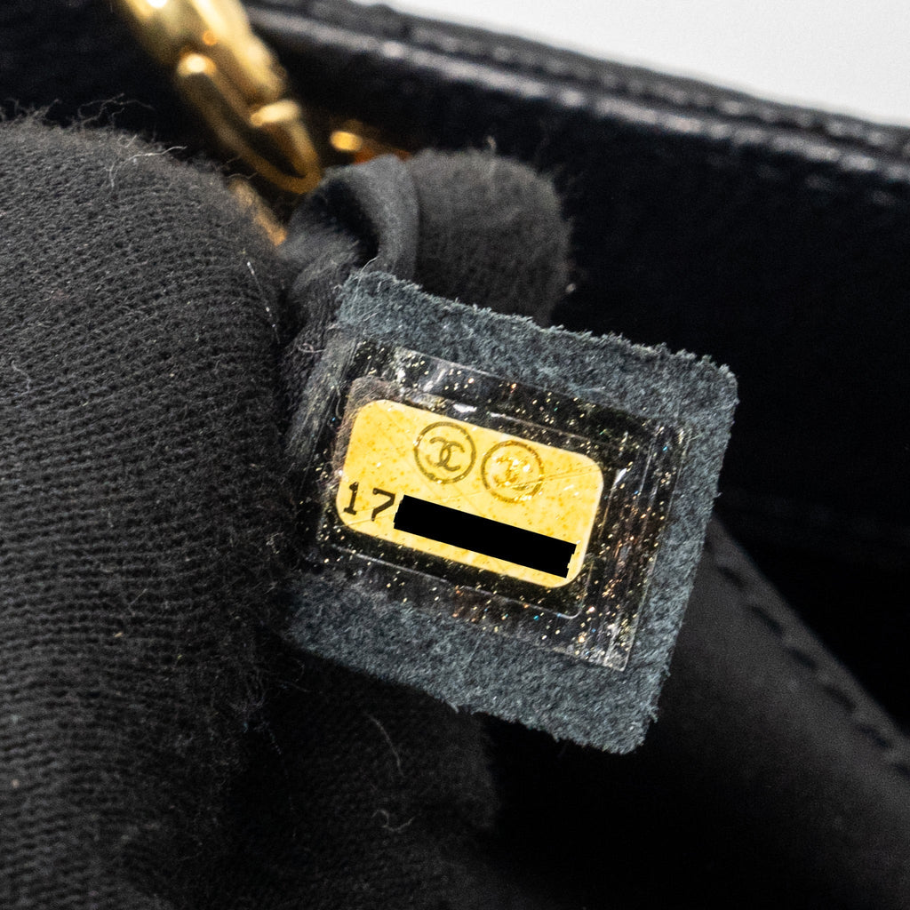 Chanel grand shopping tote bag caviar Black