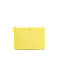 CHANEL CHEVRON CLUTCH BAG IN YELLOW