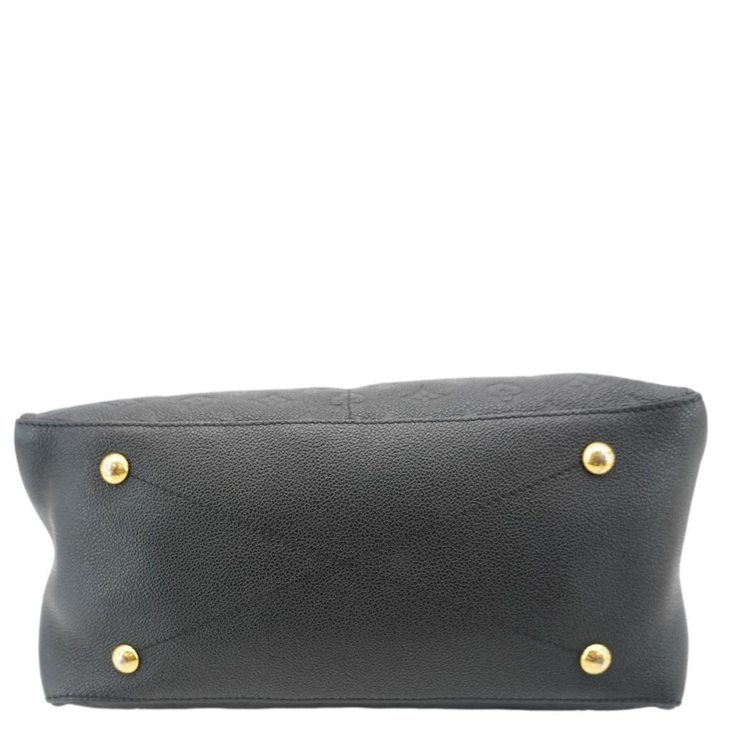 LOUIS VUITTON Maida Monogram Empreinte Leather Hobo Shoulder Bag Black