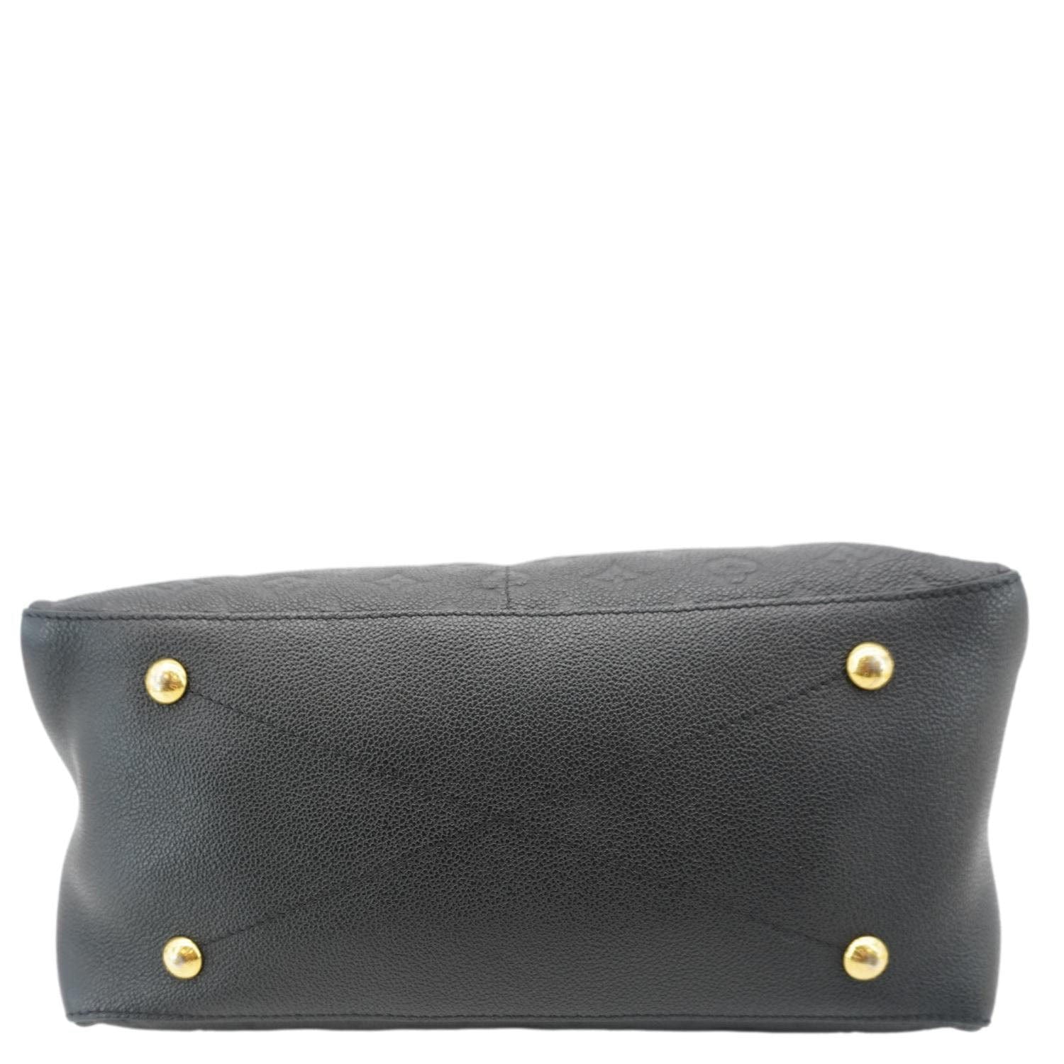 LOUIS VUITTON Maida Monogram Empreinte Leather Hobo Shoulder Bag Black