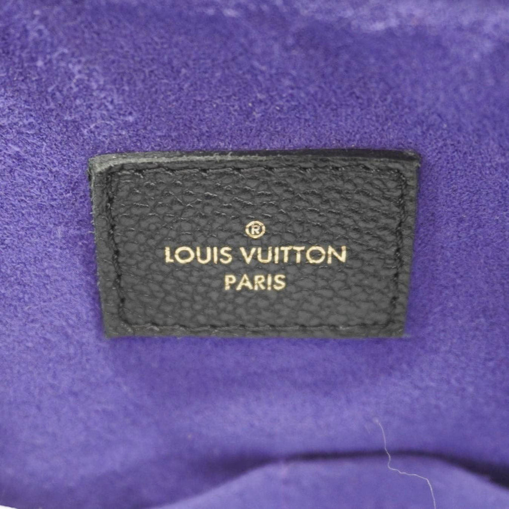 LOUIS VUITTON Maida Monogram Empreinte Leather Hobo Shoulder Bag Black