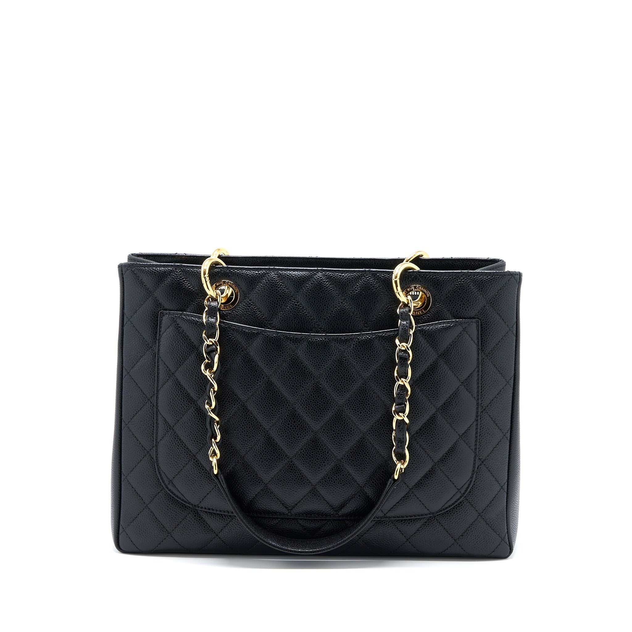 Chanel Grand Shopping Tote Bag Caviar Black
