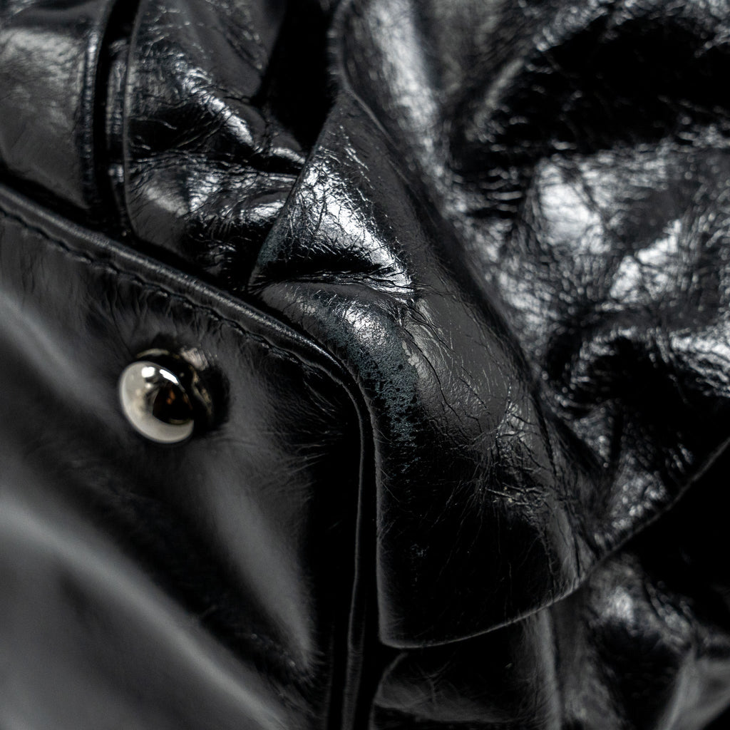 Chanel Twisted Tote Bag Calfskin Black