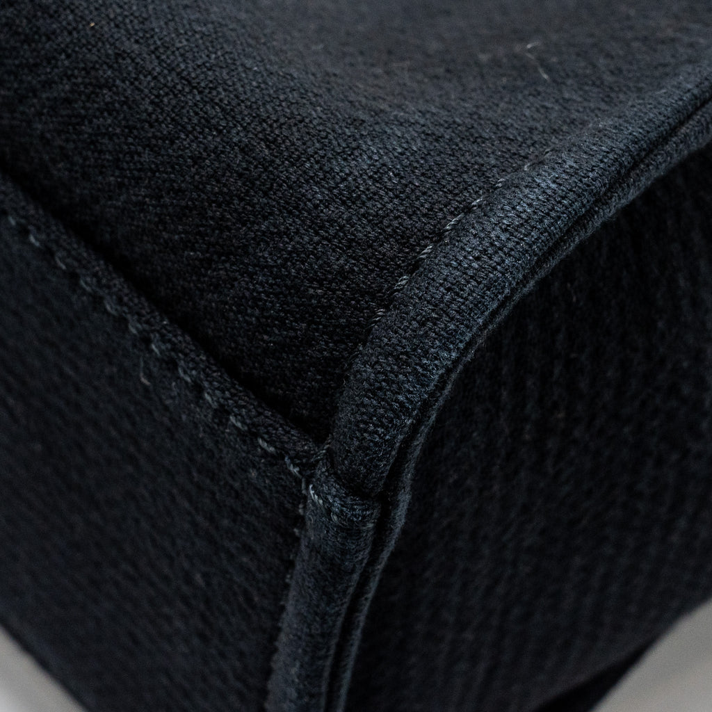 Chanel Small Deauville Shopping Tote Bag Calfskin/Fabric Black L (microchip)