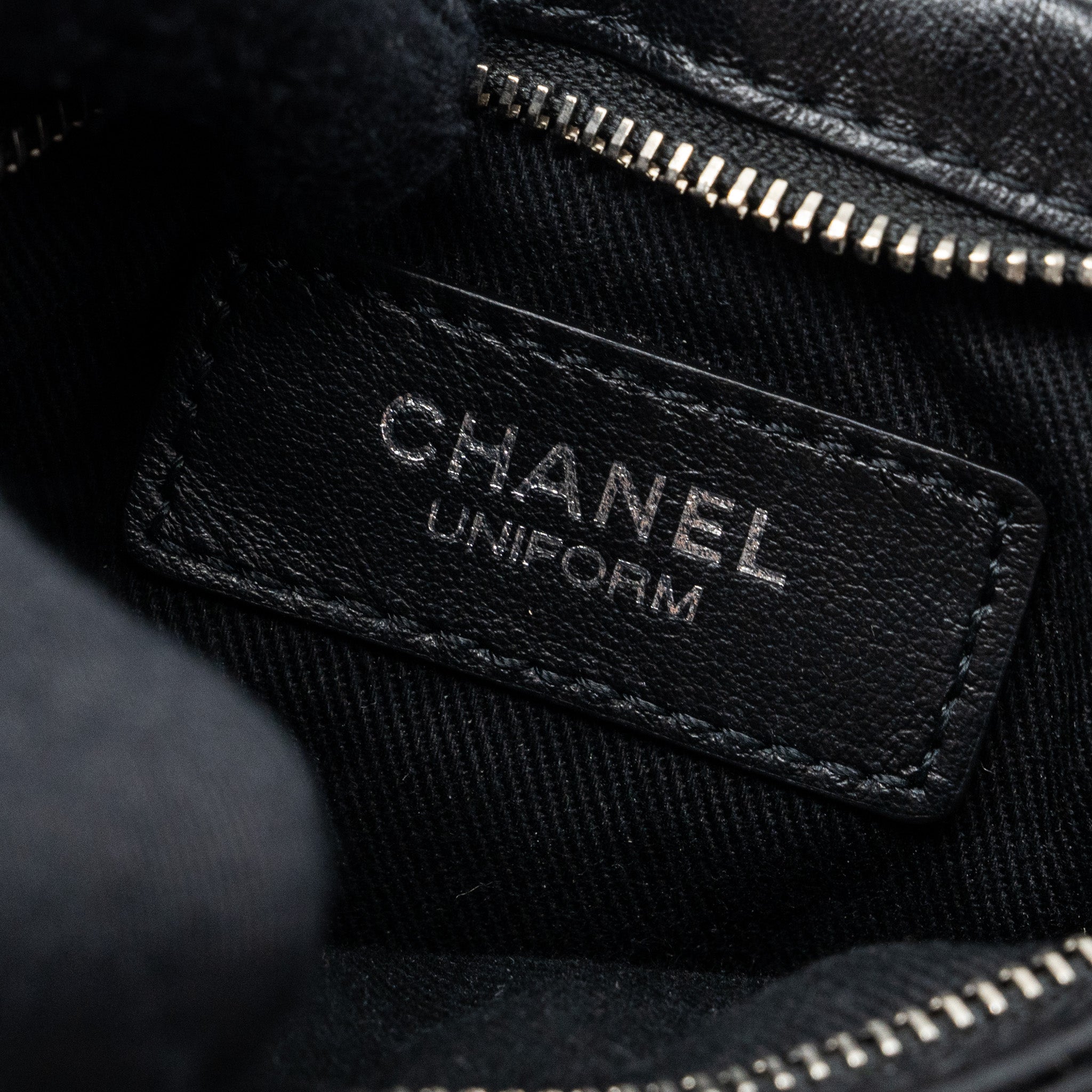 CHANEL SHOULDER BAG LAMBSKIN BLACK