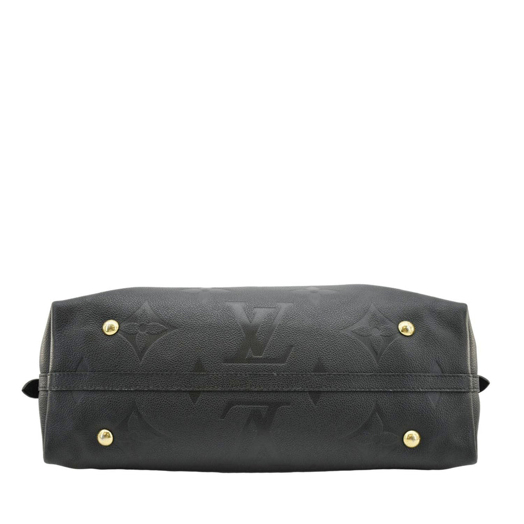 LOUIS VUITTON Carryall MM Empreinte Leather Shoulder Bag Black