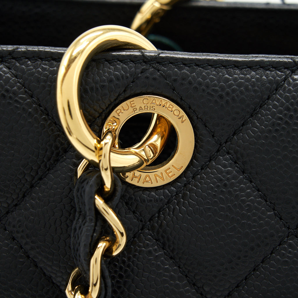 Chanel Grand Shopping Tote Bag Caviar Black