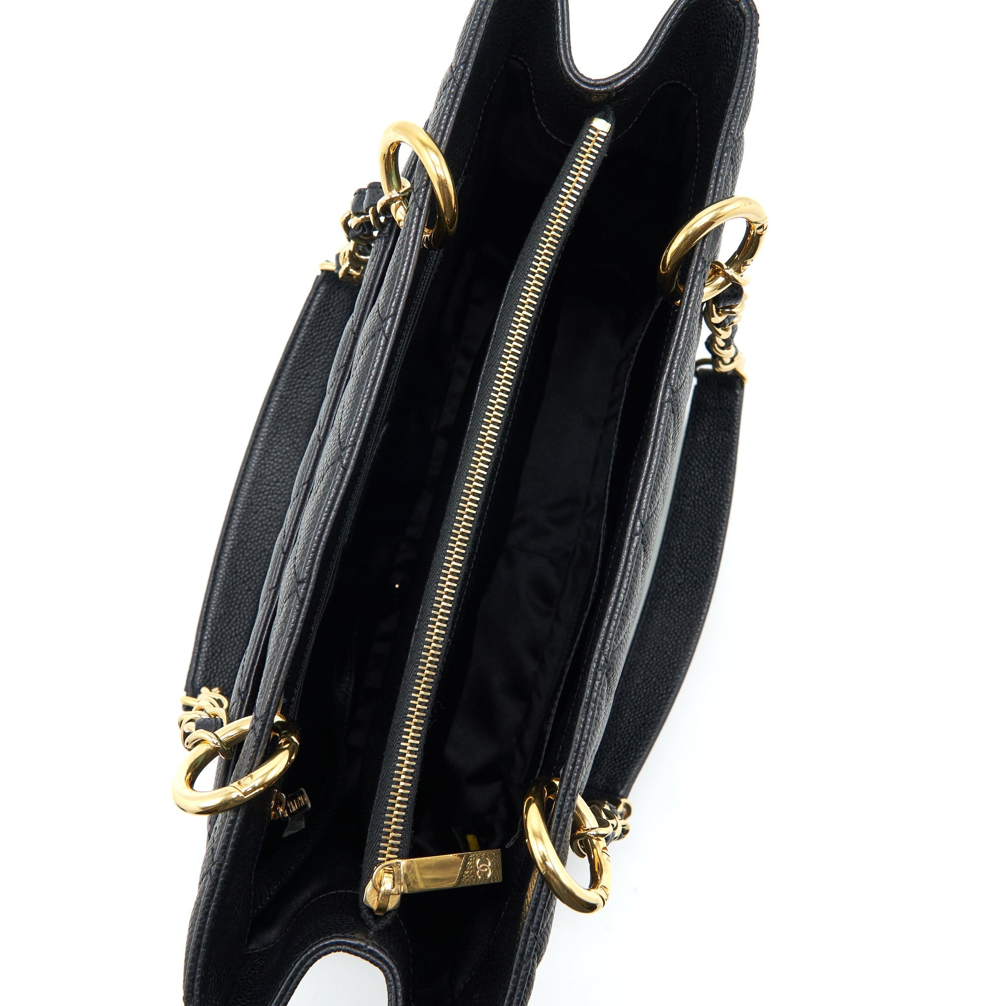Chanel Grand Shopping Tote Bag Caviar Black