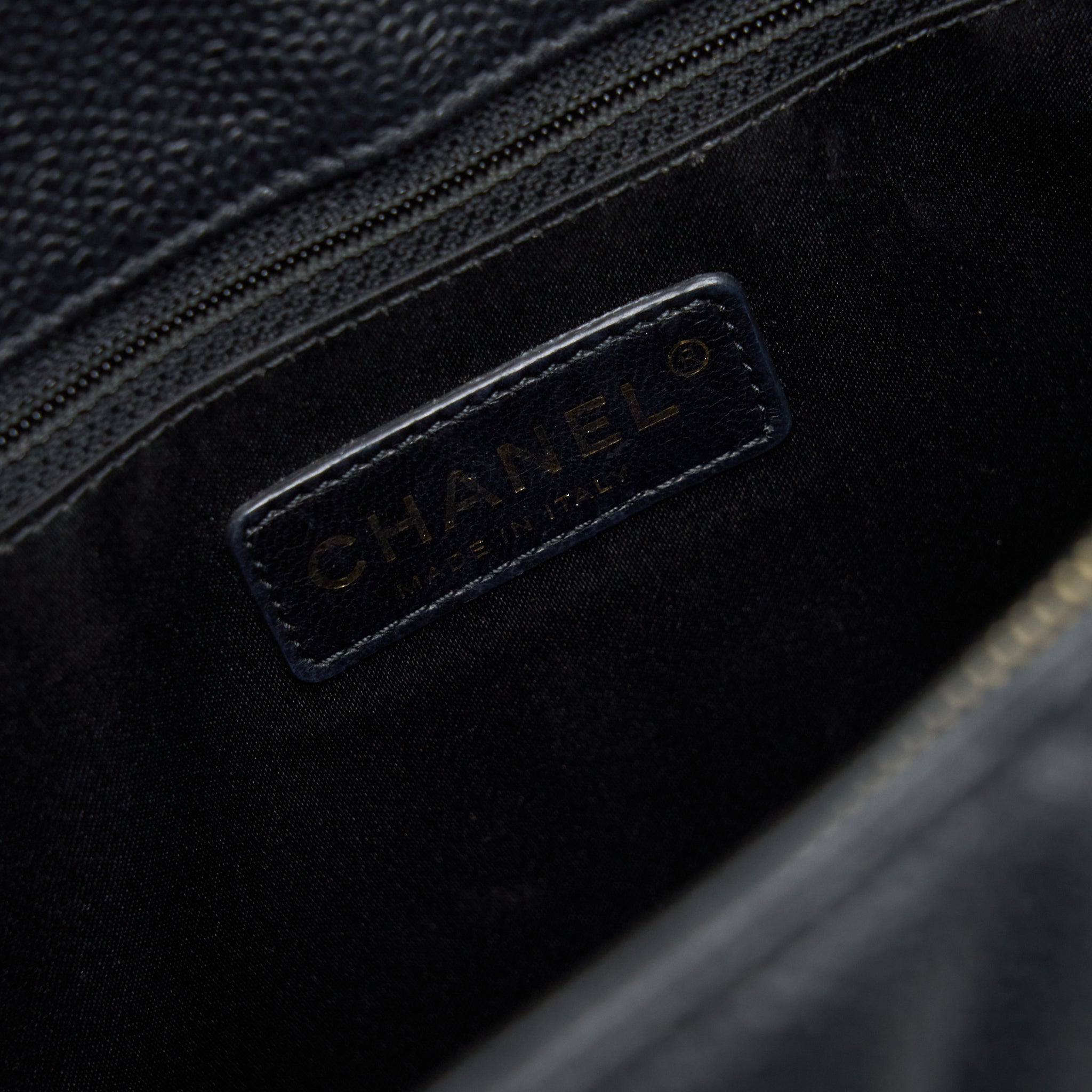 Chanel Grand Shopping Tote Bag Caviar Black