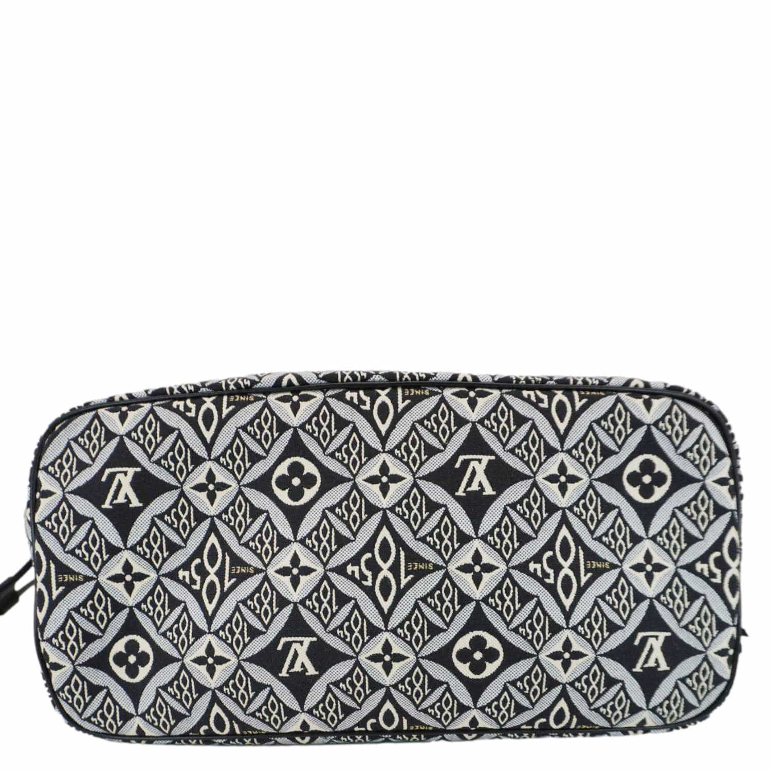 LOUIS VUITTON Since 1854 Neverfull MM Jacquard Shoulder Bag Black