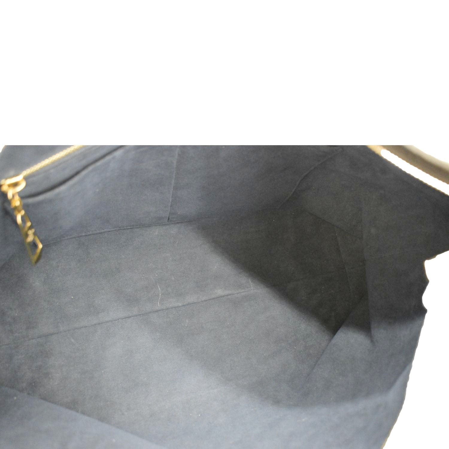 LOUIS VUITTON Carryall MM Empreinte Leather Shoulder Bag Black