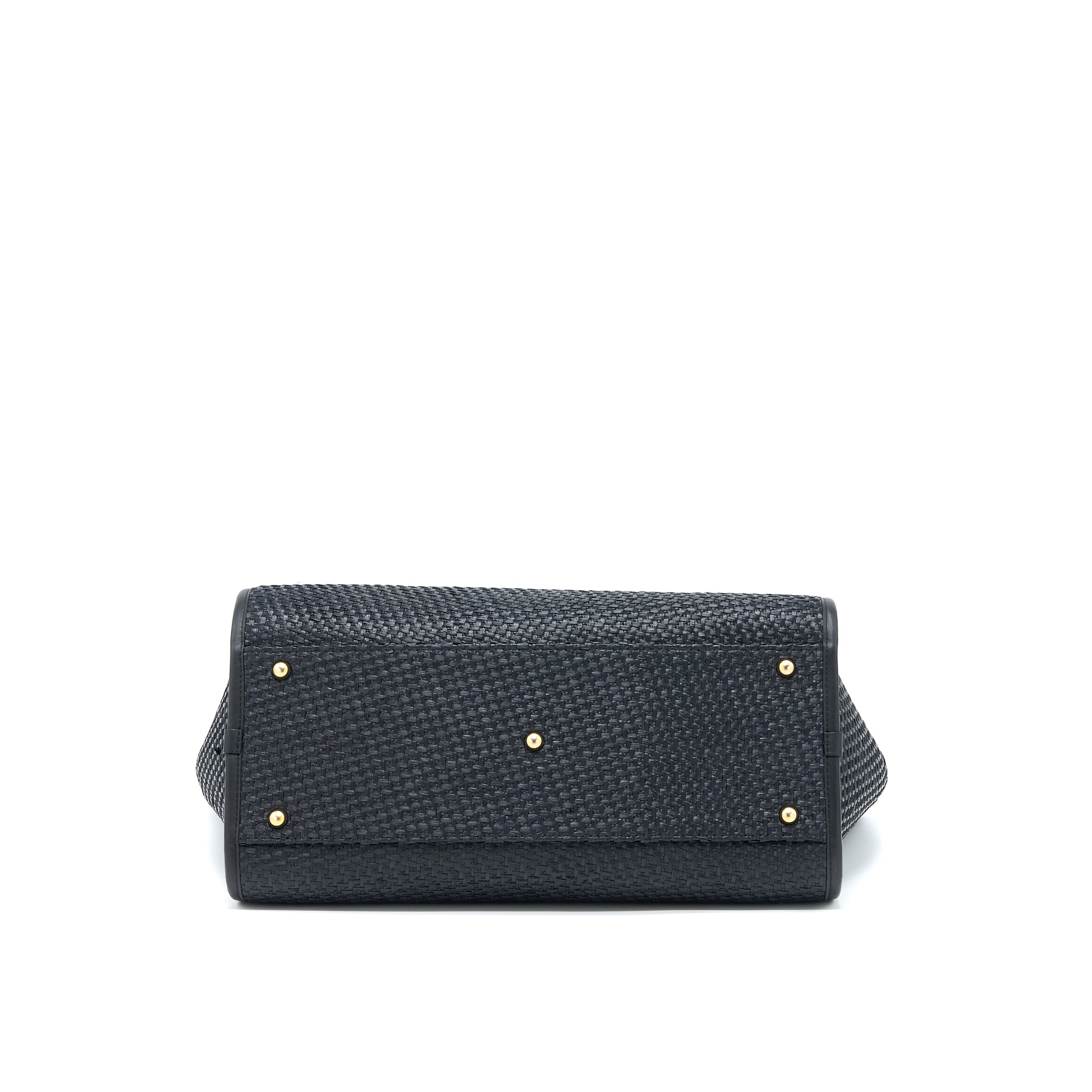 Chanel Black Raffia Deauville Tote Bag