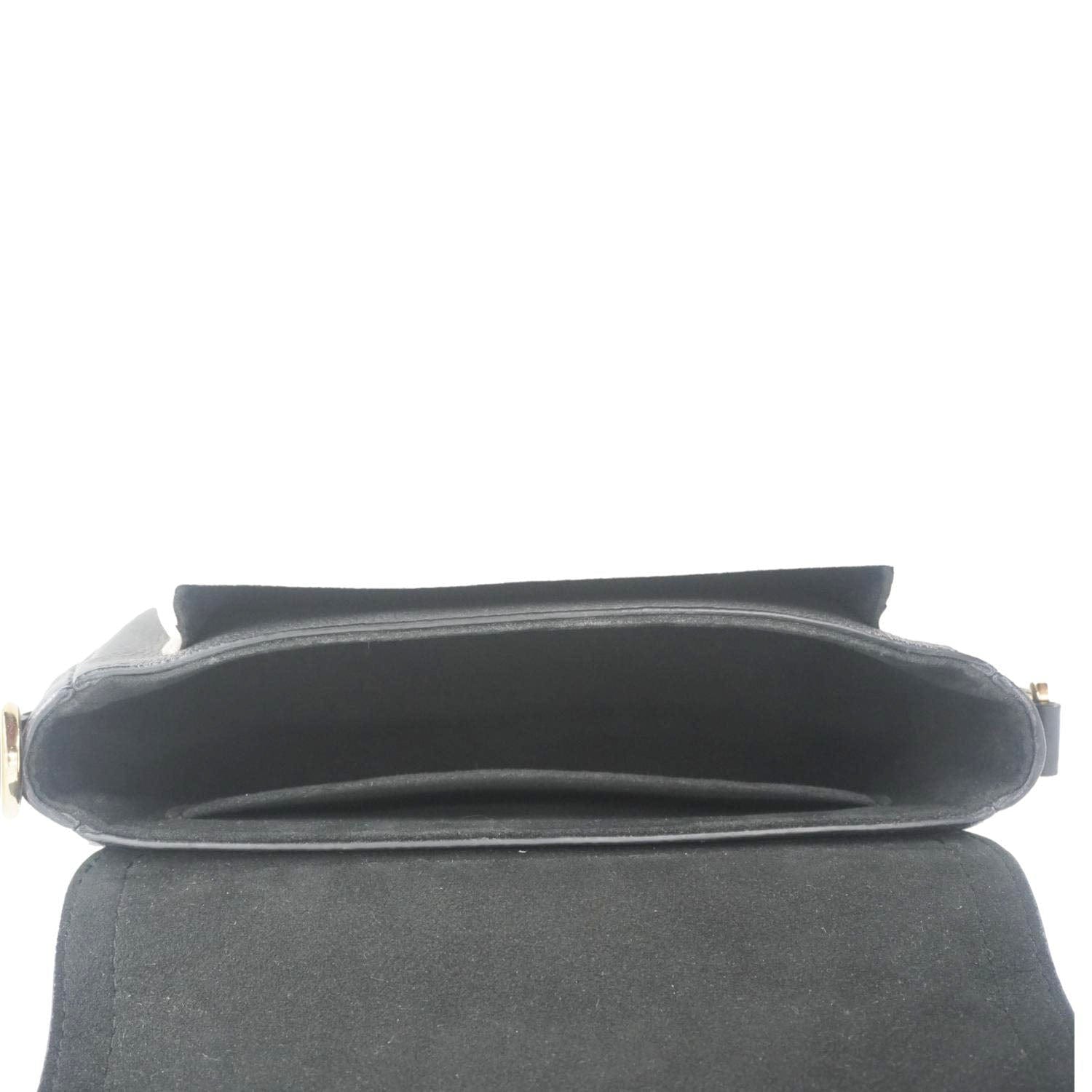 LOUIS VUITTON Lockme Tender Grained Calfskin Leather Shoulder Bag Black