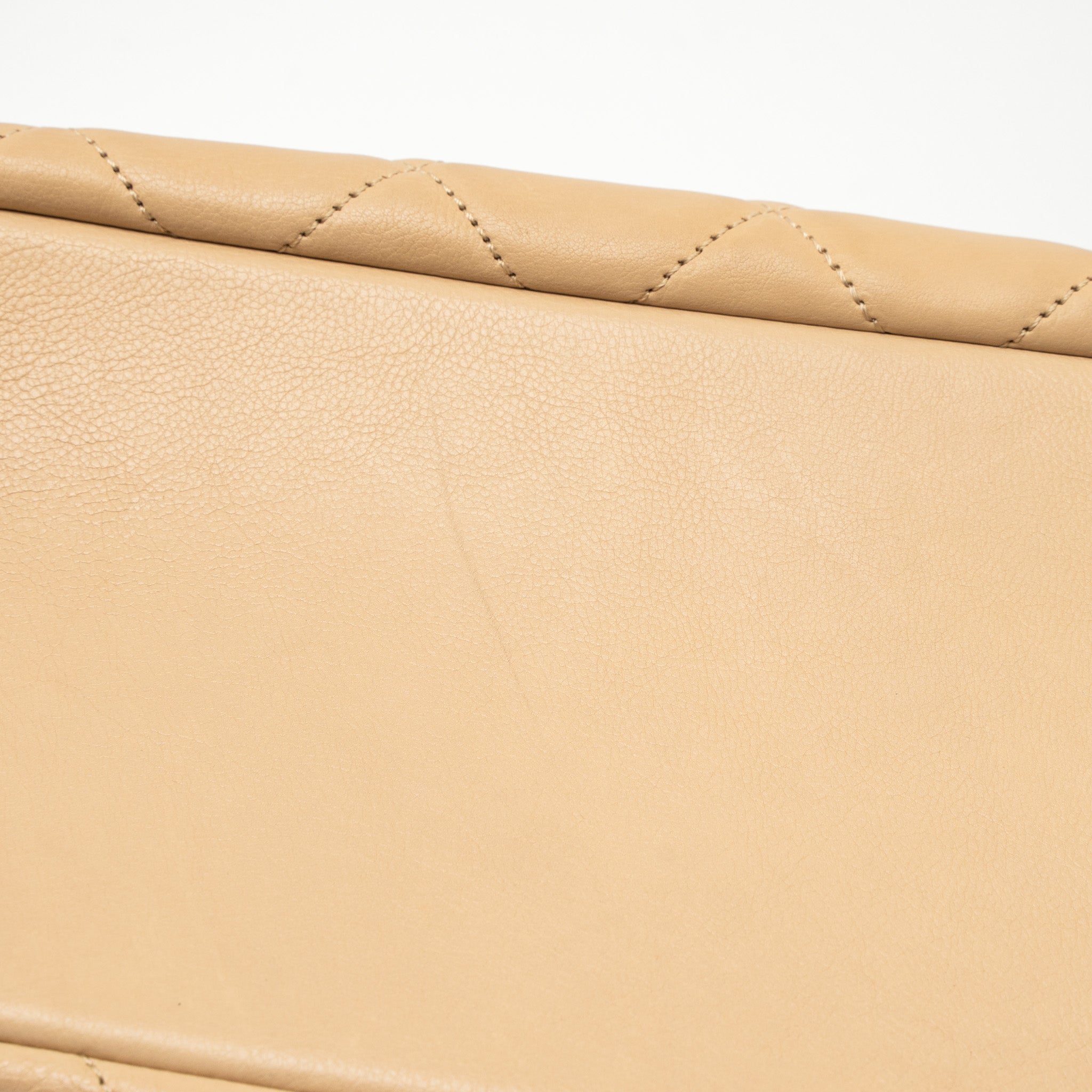 Chanel Shopping Tote Calfskin Beige