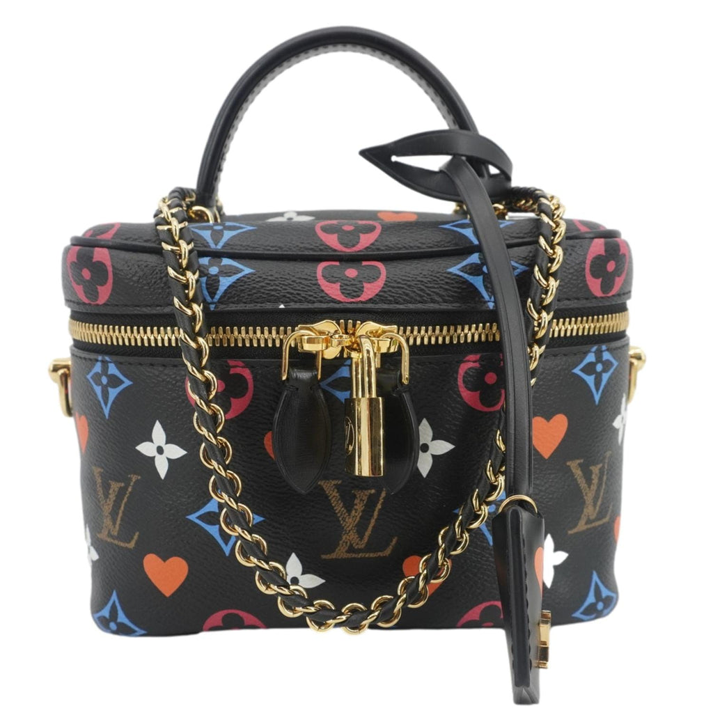 LOUIS VUITTON Game On Vanity PM Monogram Canvas Shoulder Bag Black