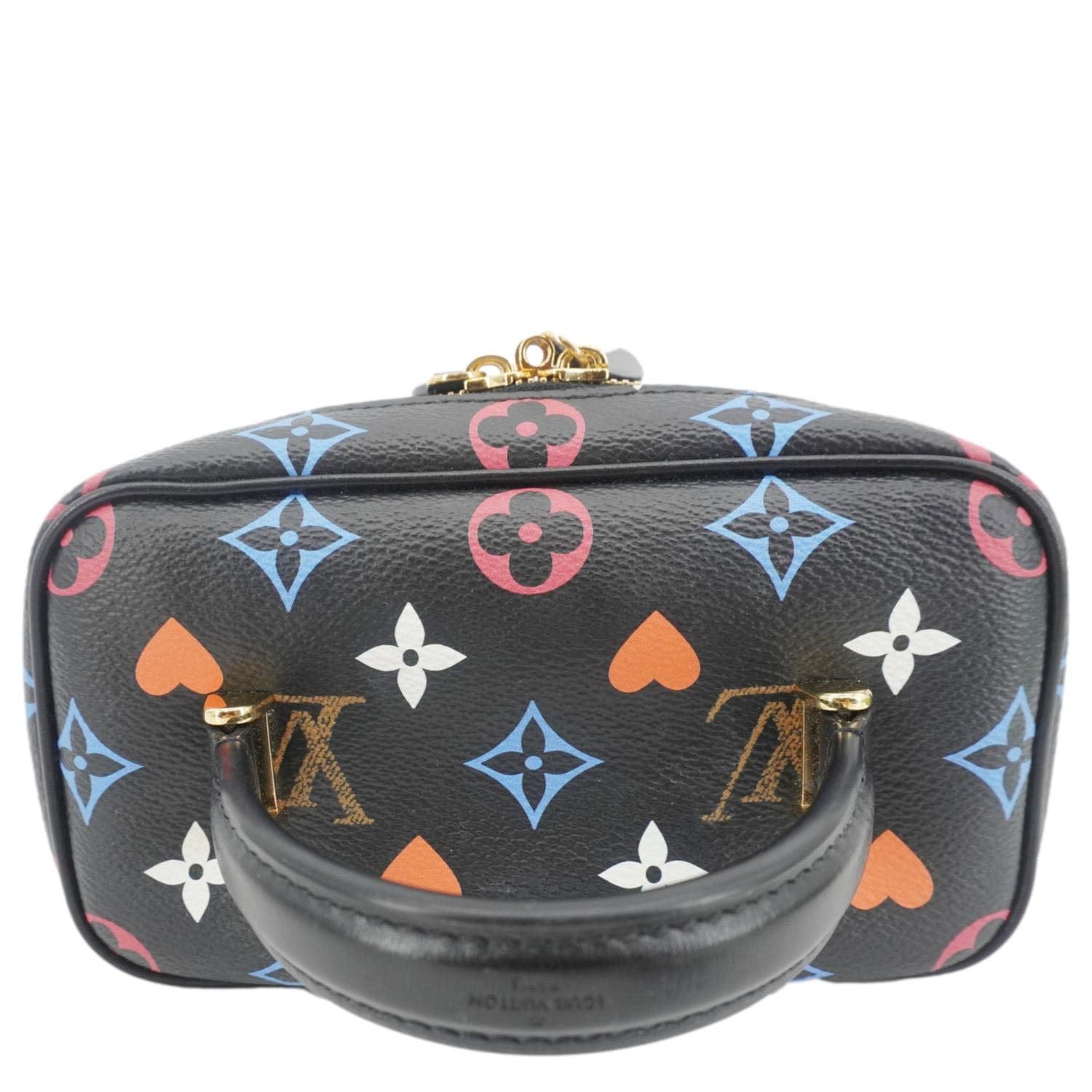 LOUIS VUITTON Game On Vanity PM Monogram Canvas Shoulder Bag Black