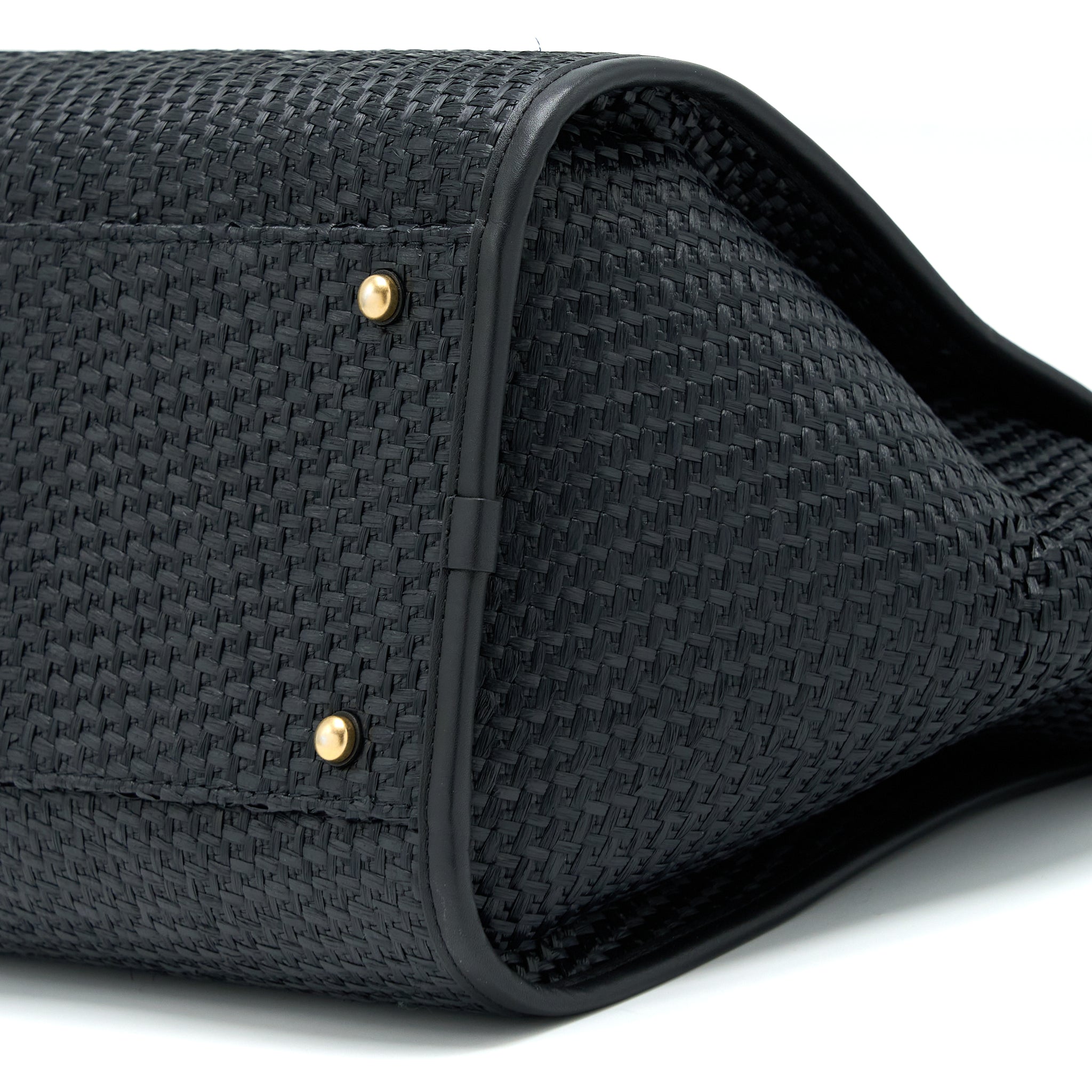 Chanel Black Raffia Deauville Tote Bag