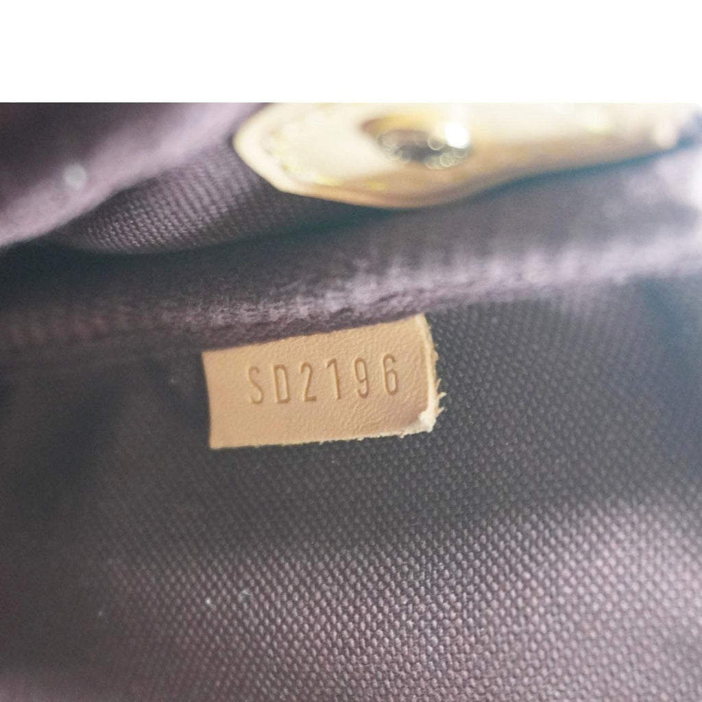 LOUIS VUITTON Favorite MM Monogram Canvas Shoulder Bag Brown