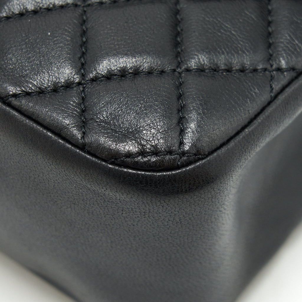 Chanel Westminster Pearl Shoulder Bag Lambskin Black