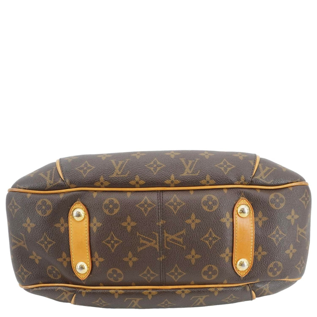 LOUIS VUITTON Galliera PM Monogram Canvas Shoulder Bag Brown