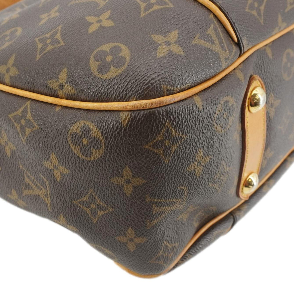 LOUIS VUITTON Galliera PM Monogram Canvas Shoulder Bag Brown