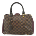LOUIS VUITTON Brittany Damier Ebene Shoulder Bag Brown