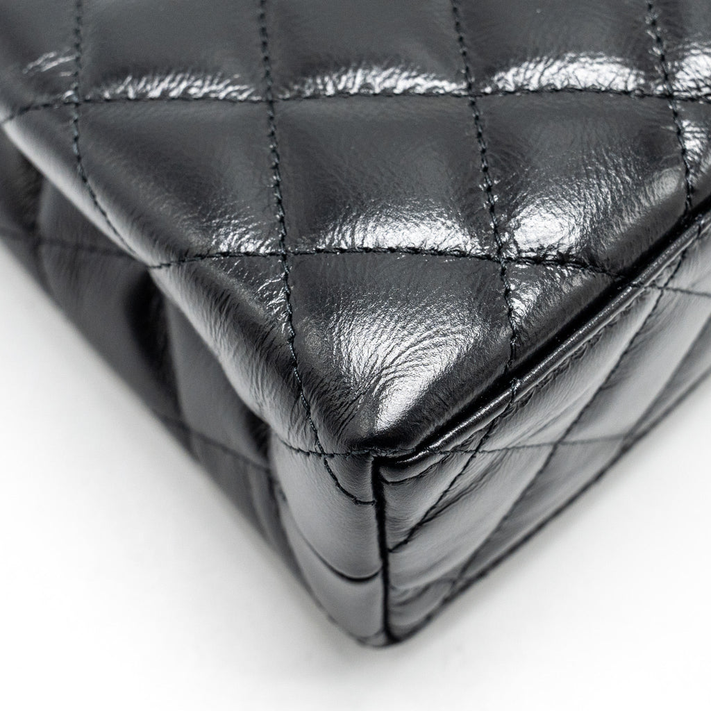 Chanel Mini Kelly Shopping Tote Bag Calfskin Black  (Microchip)