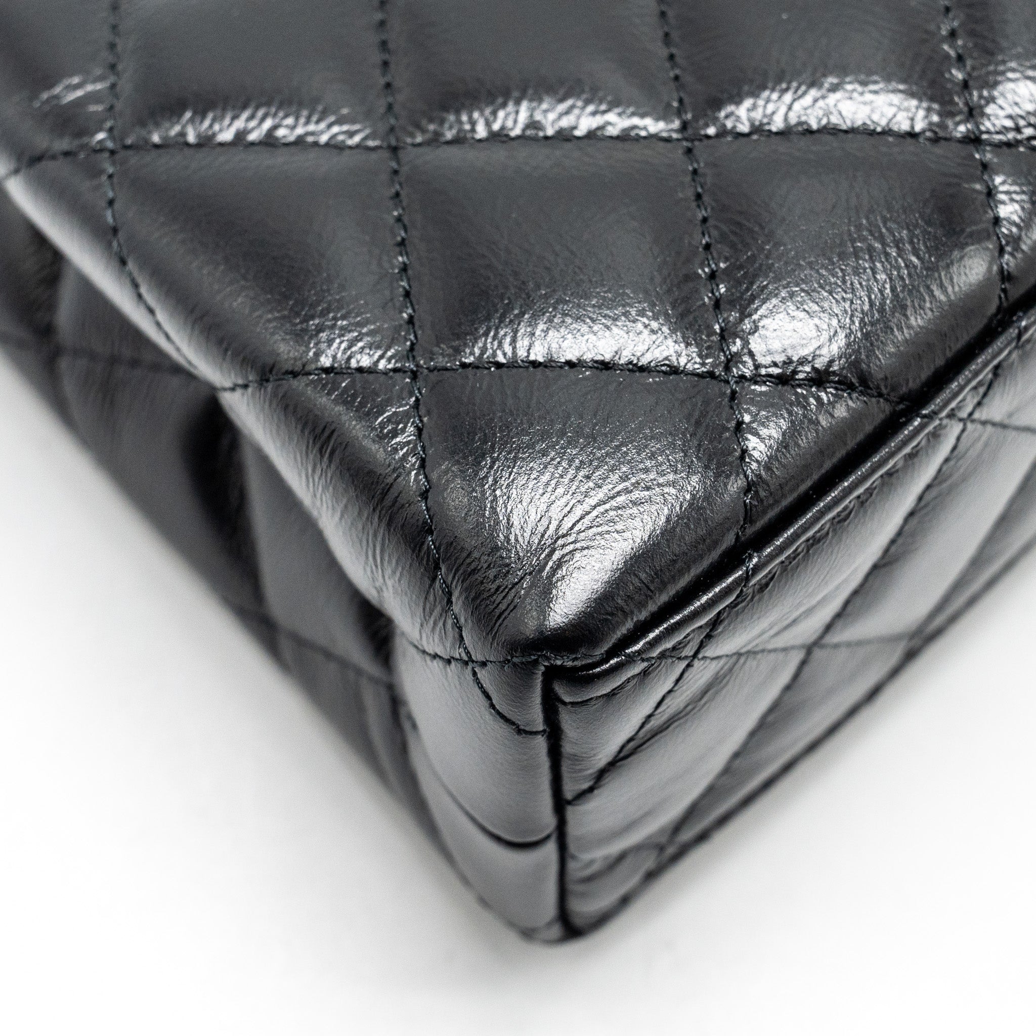 Chanel Mini Kelly Shopping Tote Bag Calfskin Black  (Microchip)
