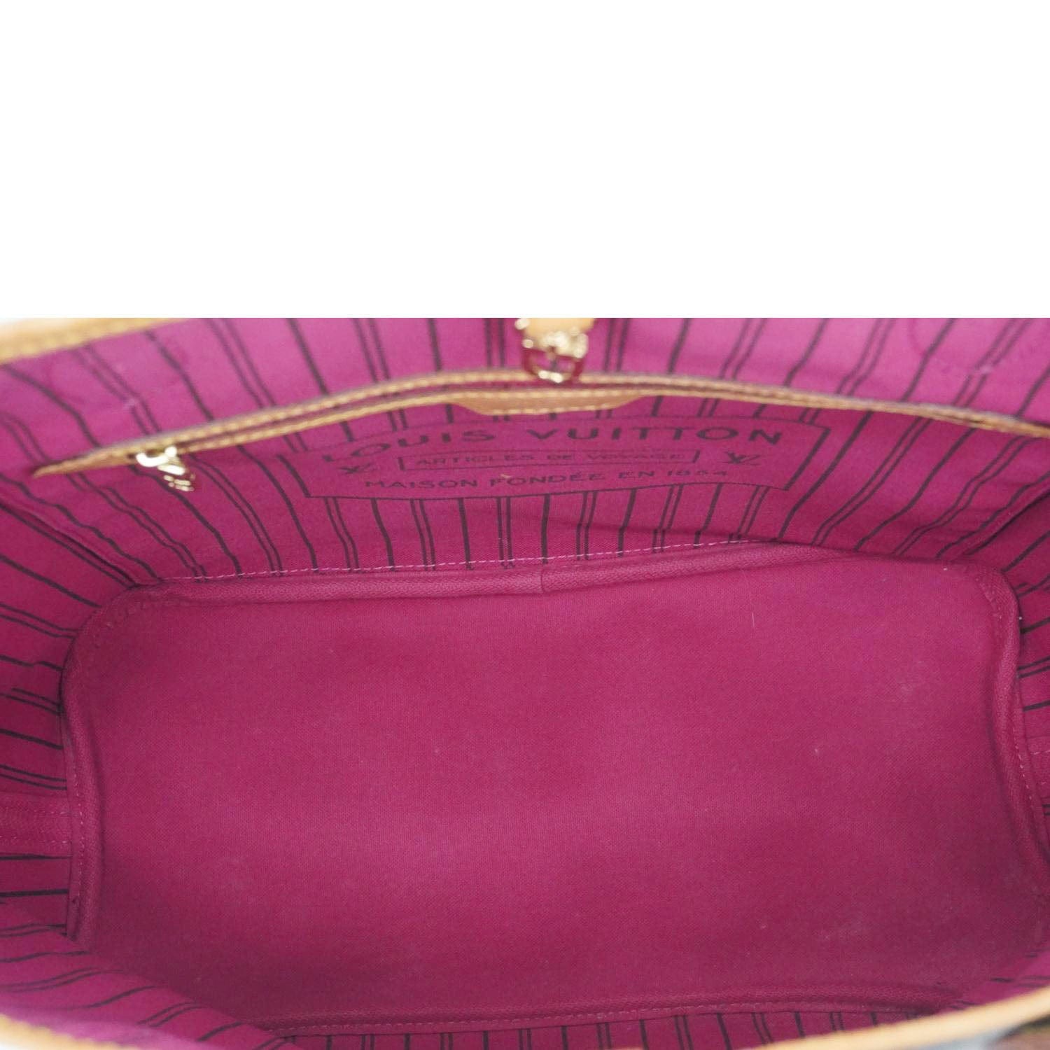 LOUIS VUITTON Neverfull MM Monogram Canvas Shoulder Bag Brown