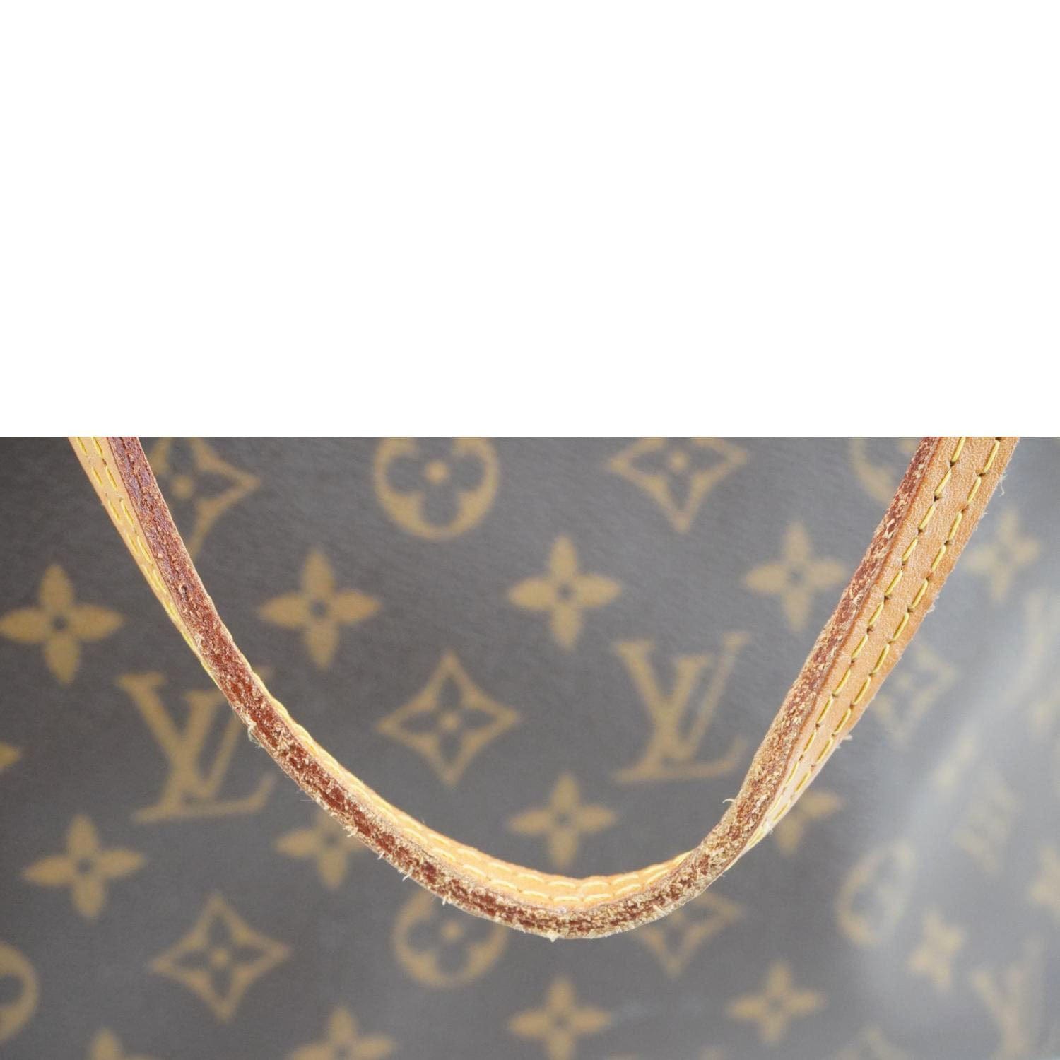 LOUIS VUITTON Neverfull MM Monogram Canvas Shoulder Bag Brown