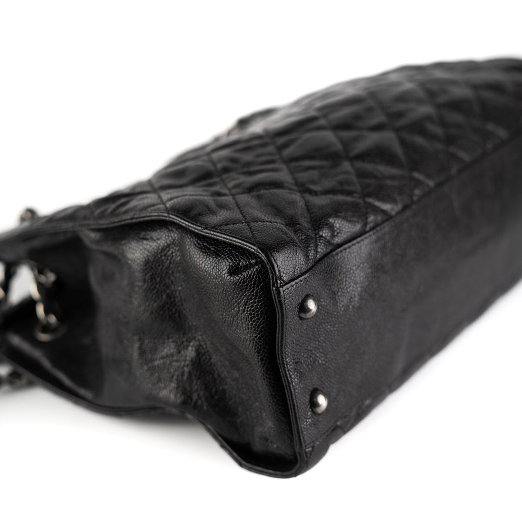 Chanel Caviar Crave Leather Tote Black