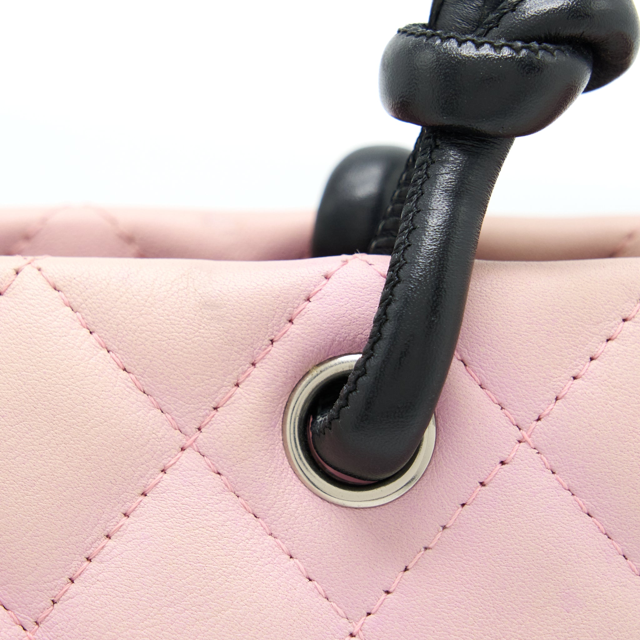 Chanel Vintage Camnon Tote Pink/Black