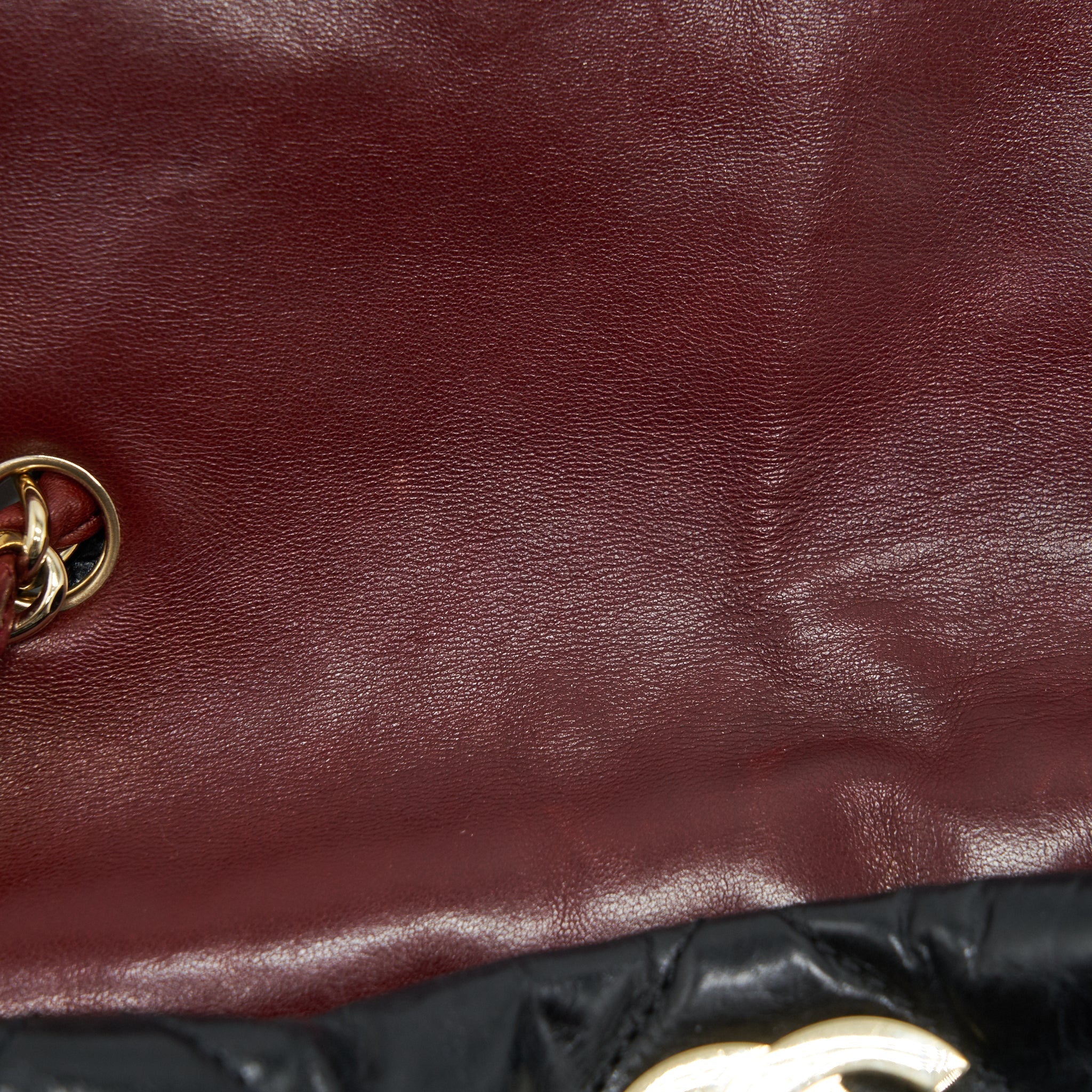 Chanel Calfskin Tote bag with Chain black and Red