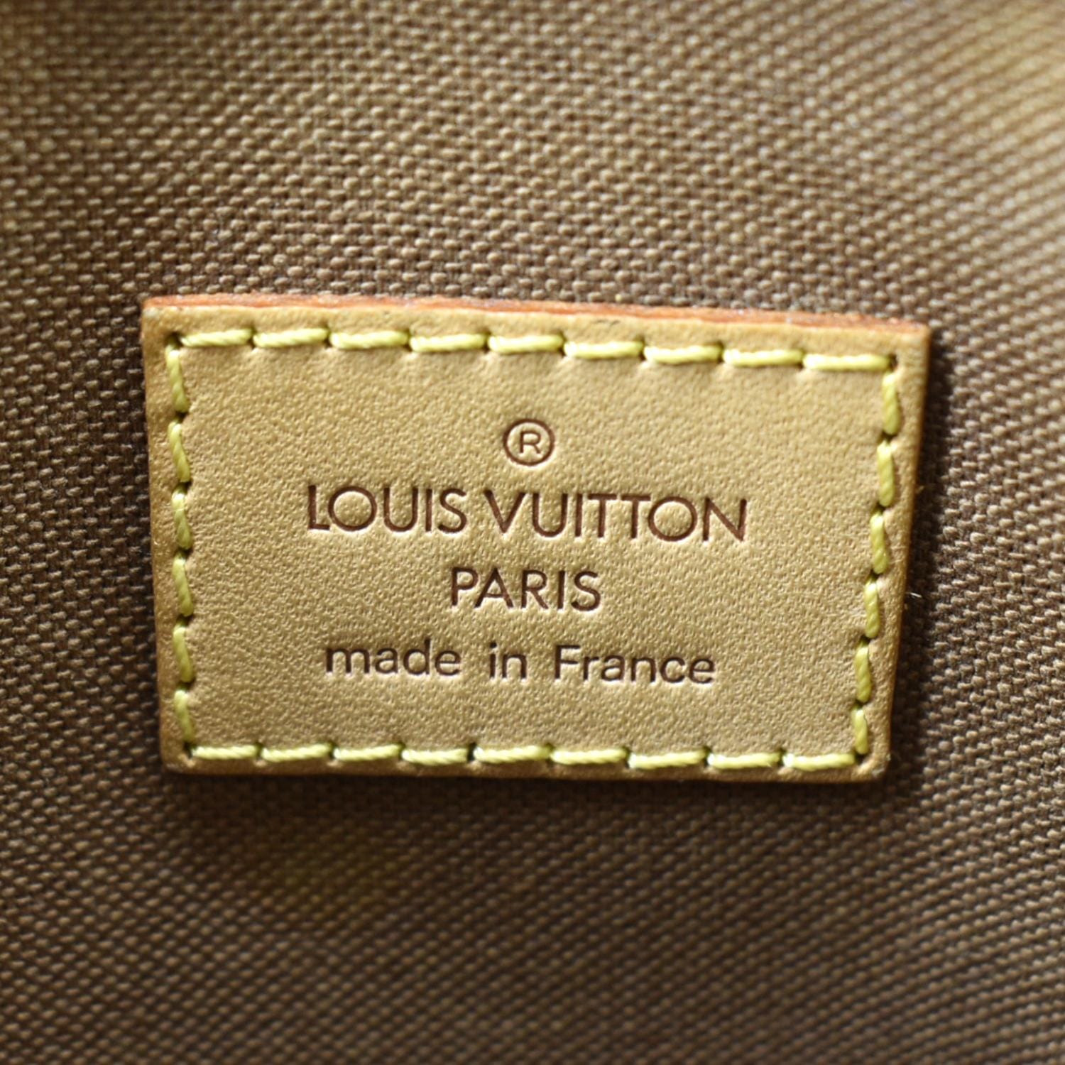 LOUIS VUITTON Bosphore Pochette Monogram Canvas Shoulder Bag Brown