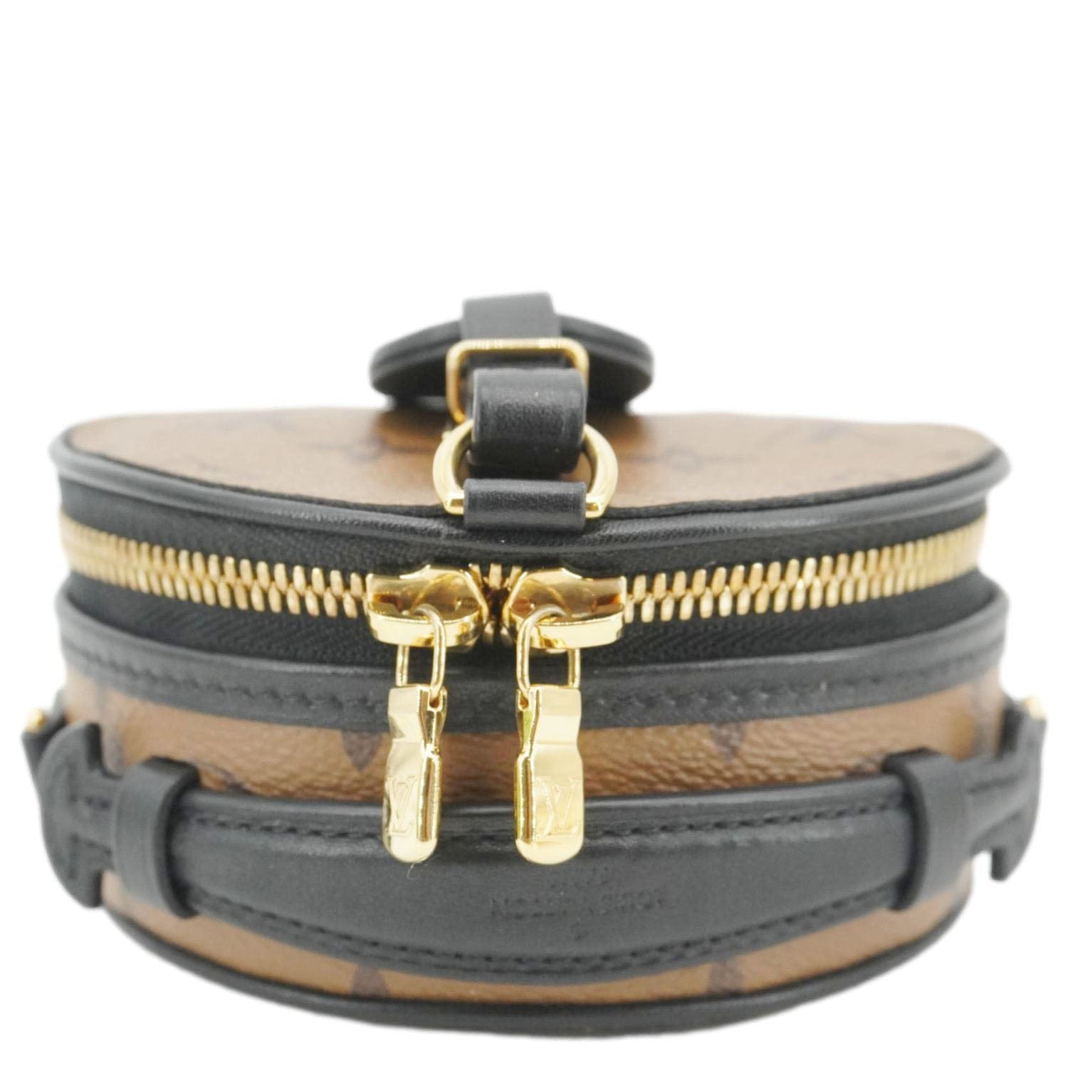 LOUIS VUITTON Mini Boite Chapeau Reverse Monogram Canvas Shoulder Bag Brown