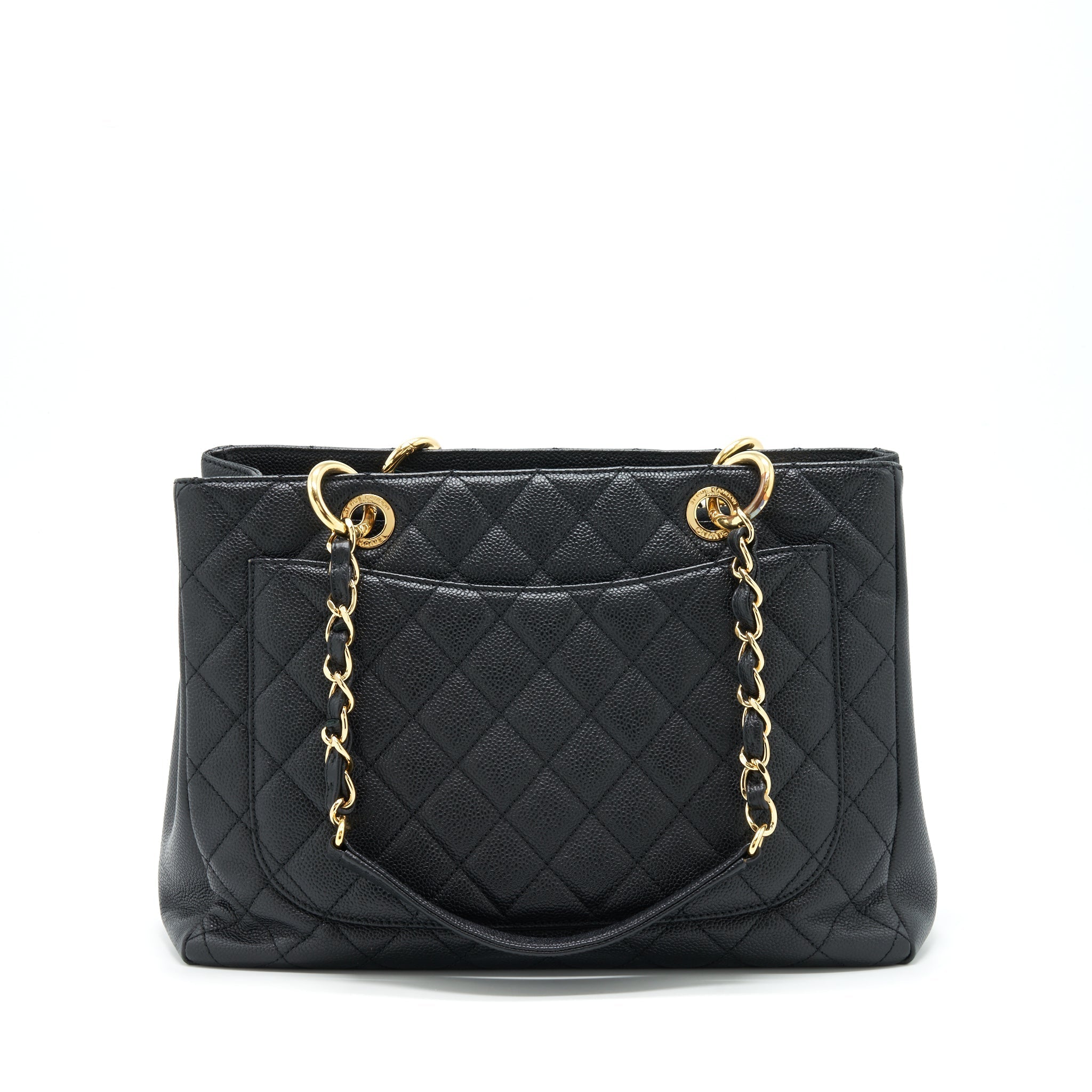 Chanel Grand Shopping Tote Bag Caviar Black