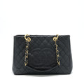 Chanel Grand Shopping Tote Bag Caviar Black