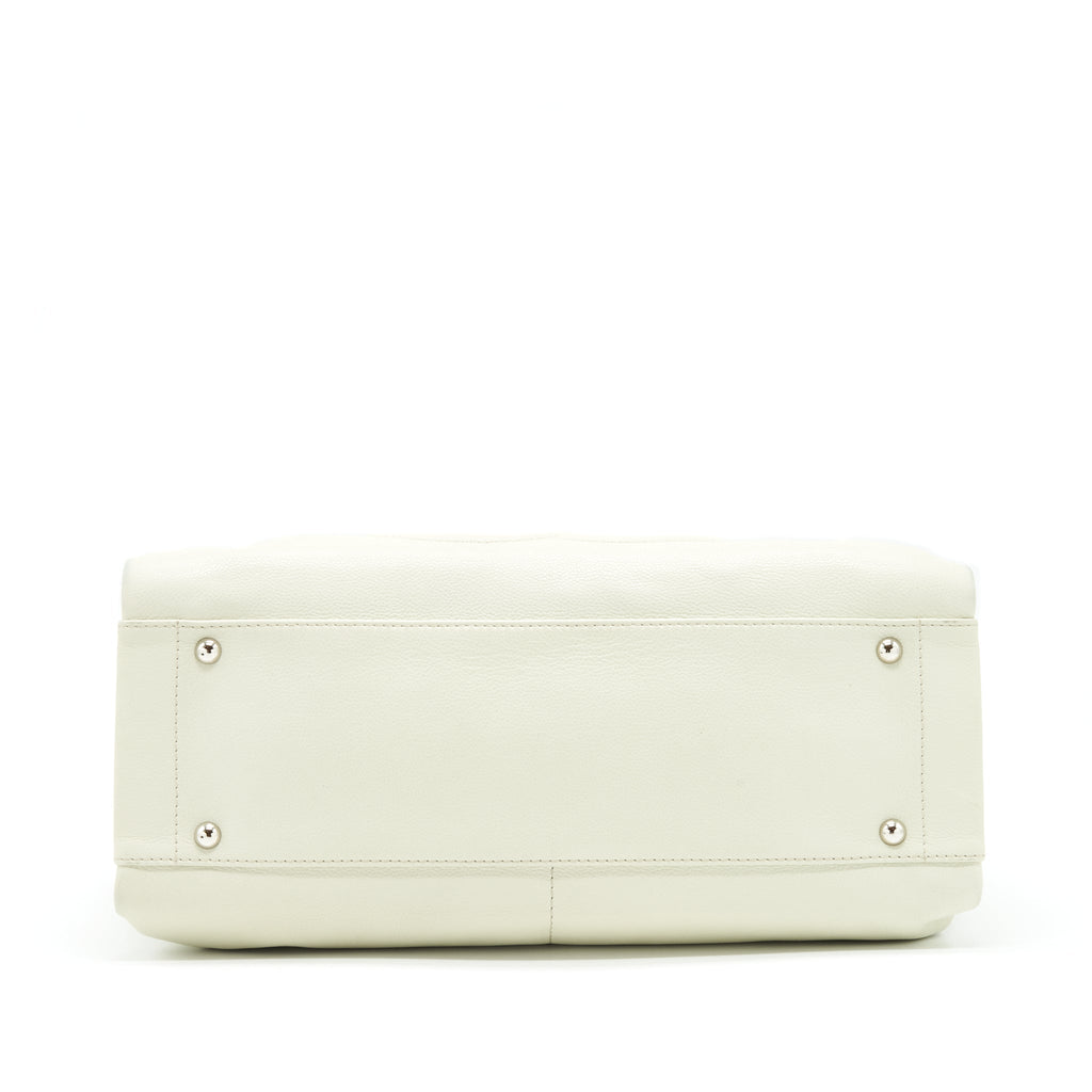 Chanel Large Shopping Tote Bag Caviar Ivory