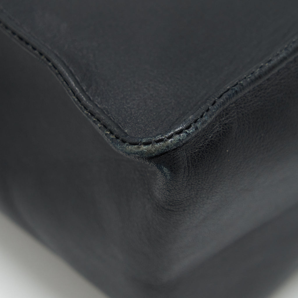 Chanel Vintage CC Timeless Shopping Tote Lambskin Black