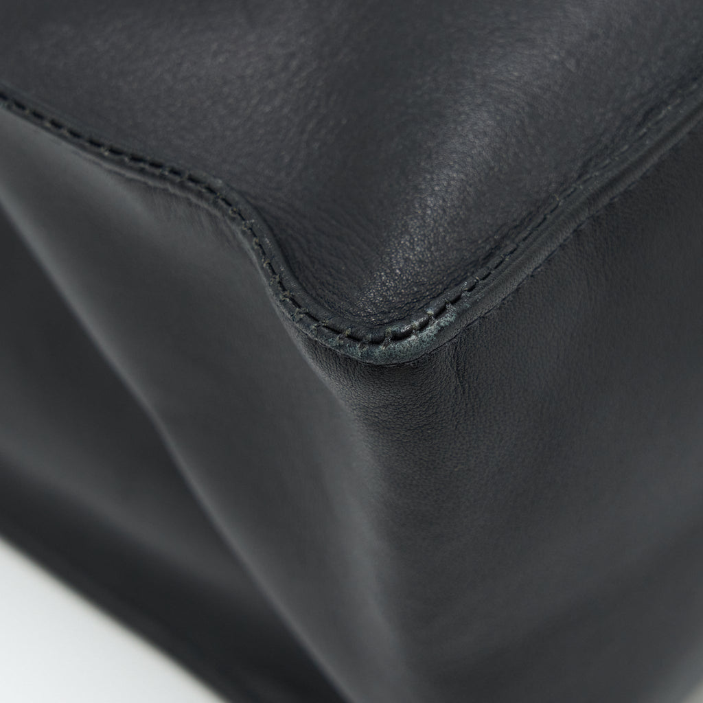 Chanel Vintage CC Timeless Shopping Tote Lambskin Black