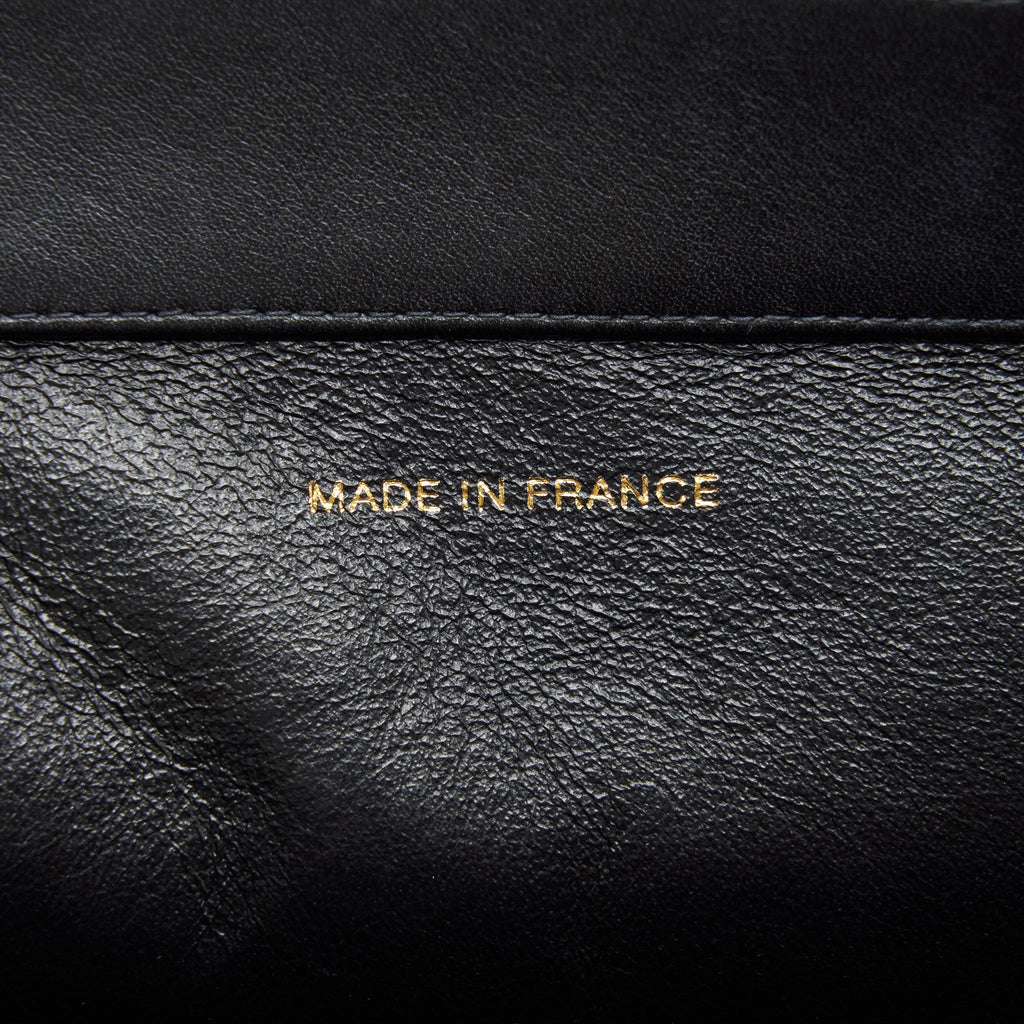 Chanel Vintage CC Timeless Shopping Tote Lambskin Black