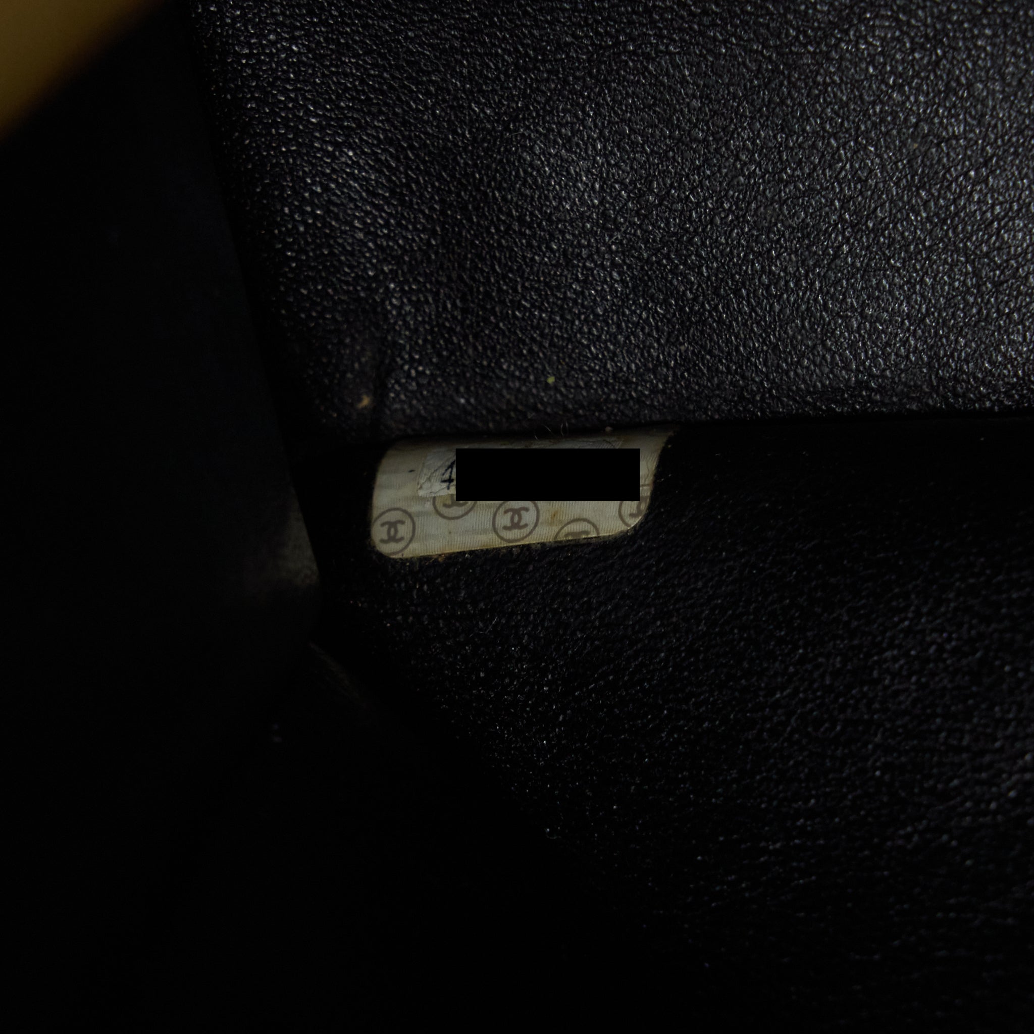 Chanel Vintage CC Timeless Shopping Tote Lambskin Black